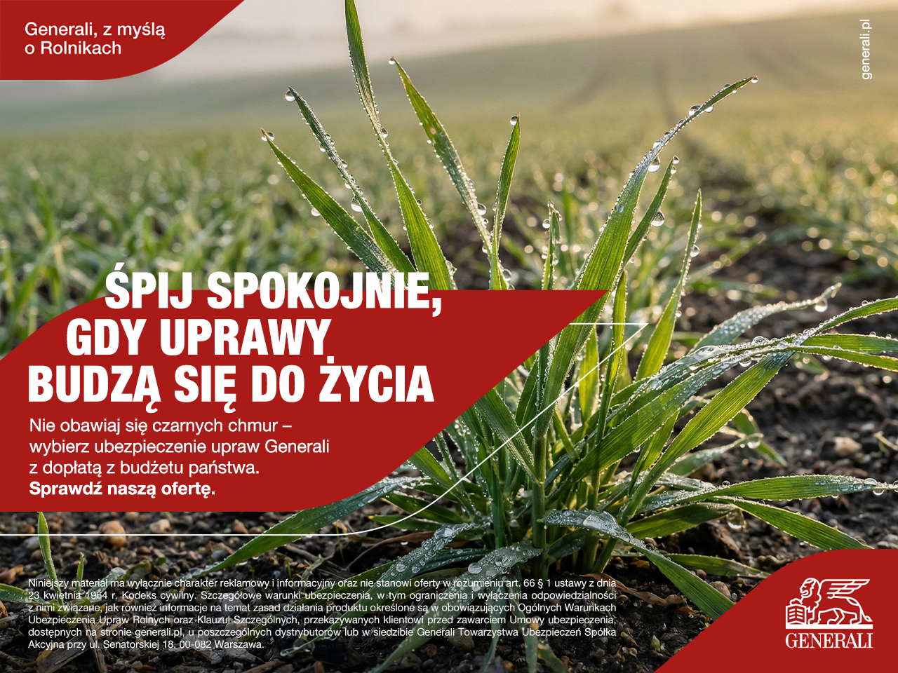 Reklama ubezpieczenia upraw - Wiosna 2026