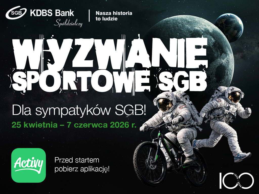 Grafika reklama Wyzwania Sportowego 2026 rok.