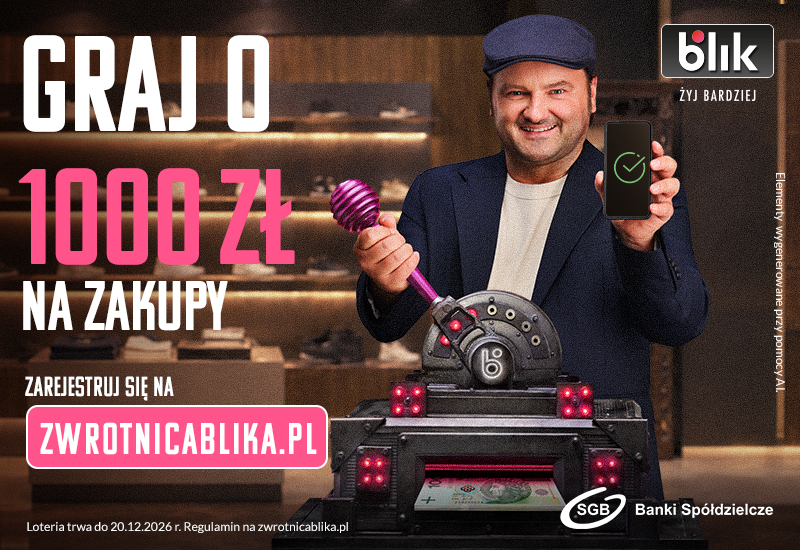 Uruchom Zwrotnice BLIKA i graj o 1000 zł na zakupy!